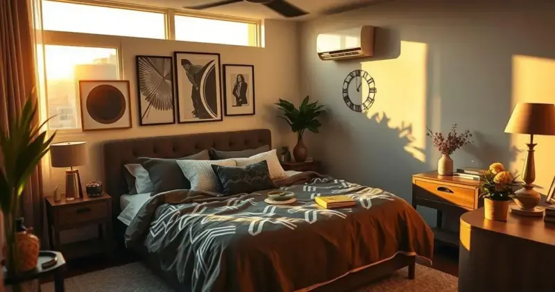 decoração de quarto de solteiro masculino