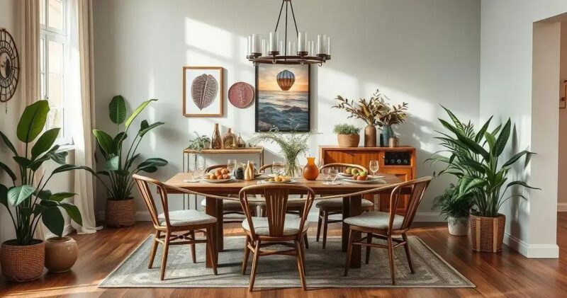 decoração de sala de jantar