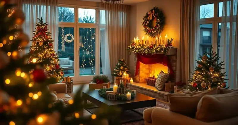 decoração de sala para o natal