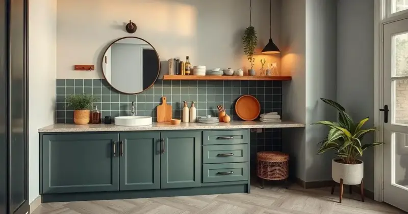 decoração para bancada de cozinha