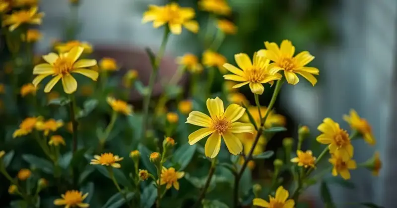 flores amarelas para jardim