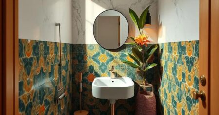 lavabo pequeno e moderno