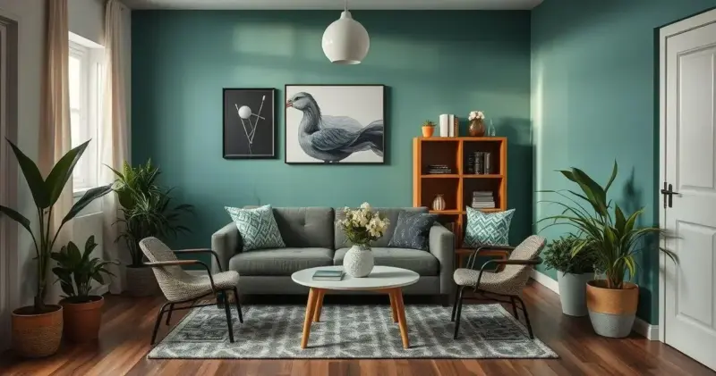 organização de sala pequena