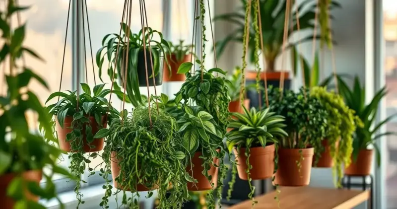 plantas pendentes