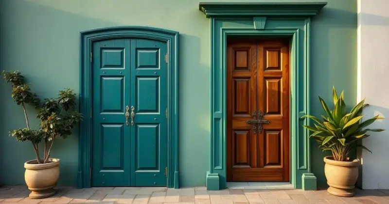 portas de madeira