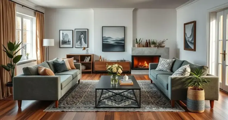 sala de estar estilo escandinavo