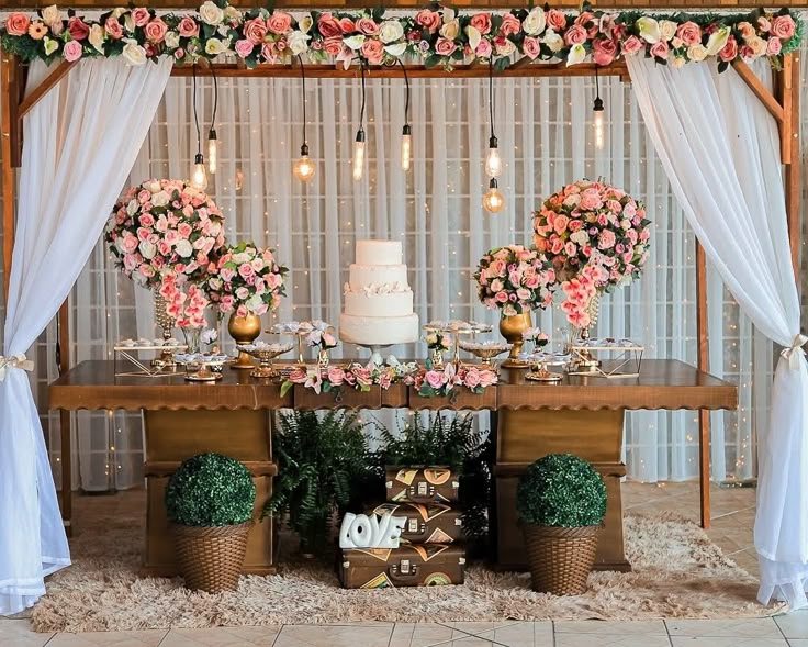 Decoração Casamento rústica com luzes