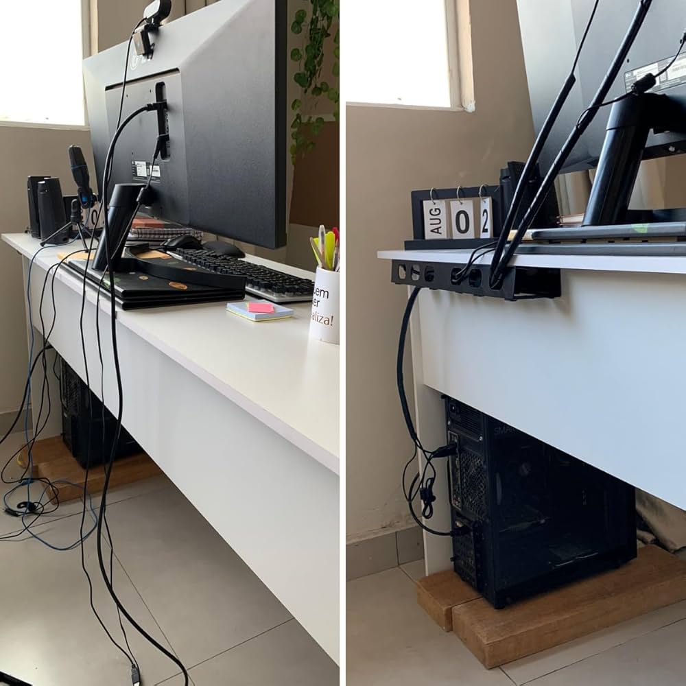 Organizador de Cabos e Fios oculto ...
