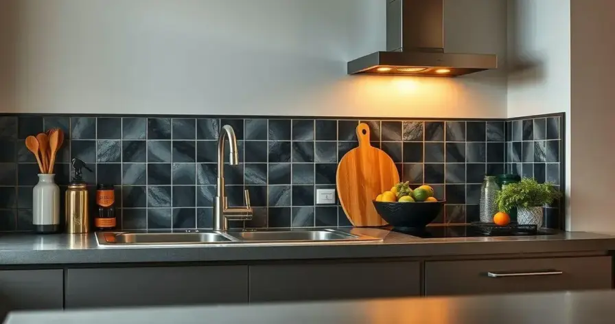 bancada de cozinha inox