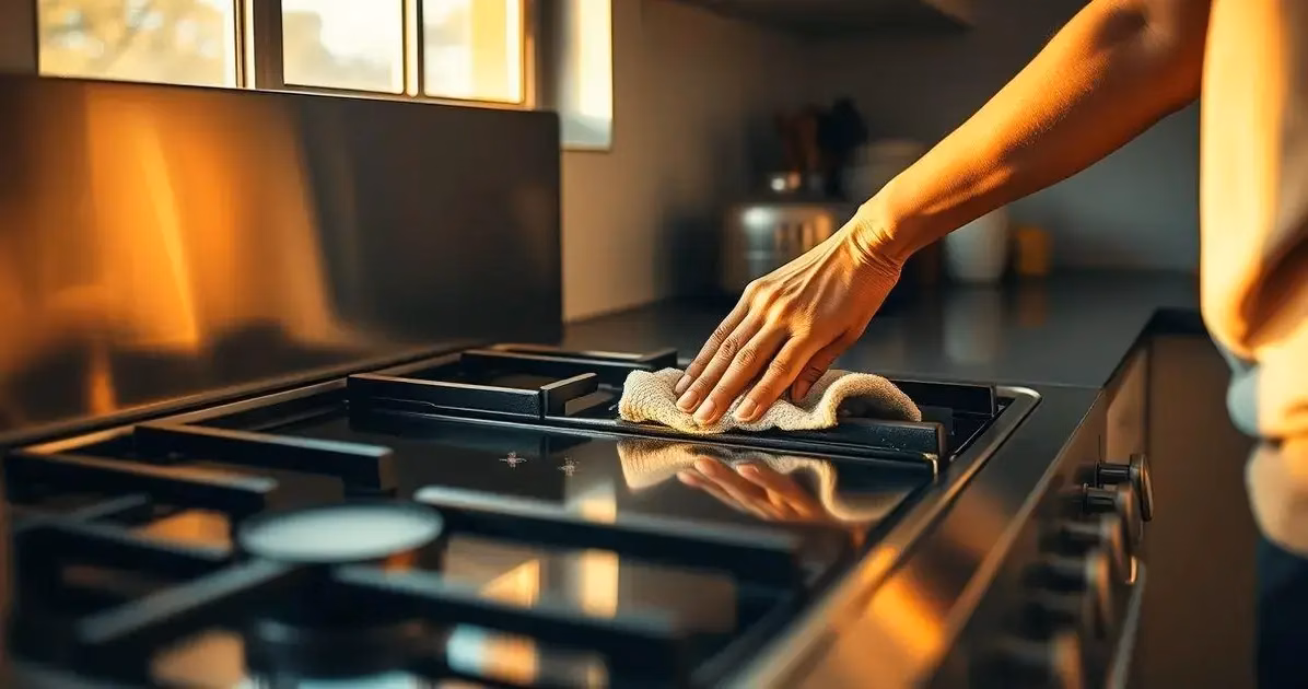como limpar fogão de inox