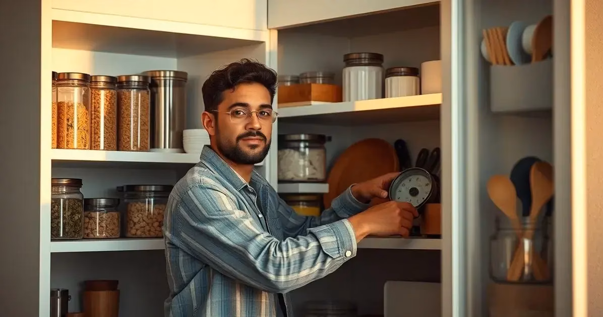 como organizar armário da cozinha
