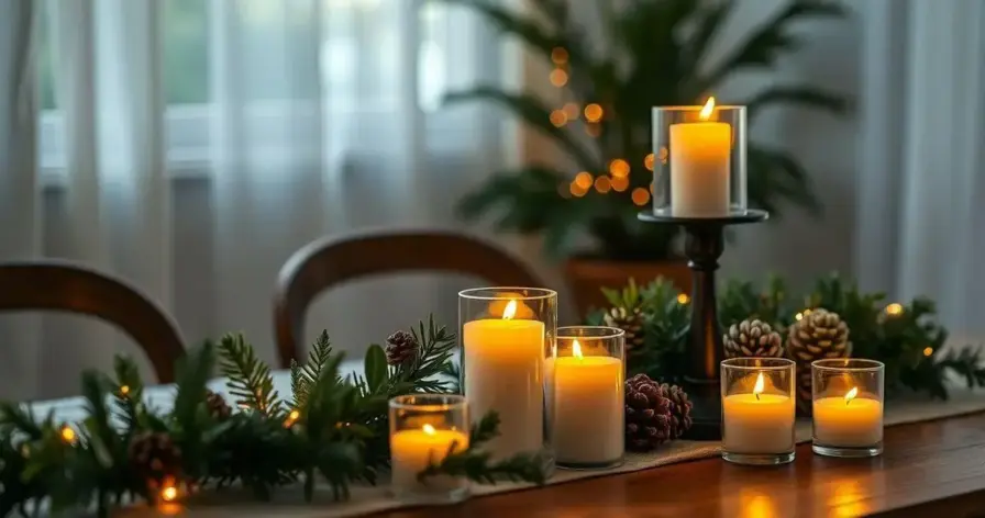 decoração com velas