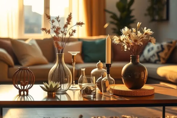 decoração de mesa de centro