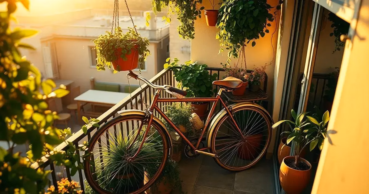 decoração de sacada de apartamento