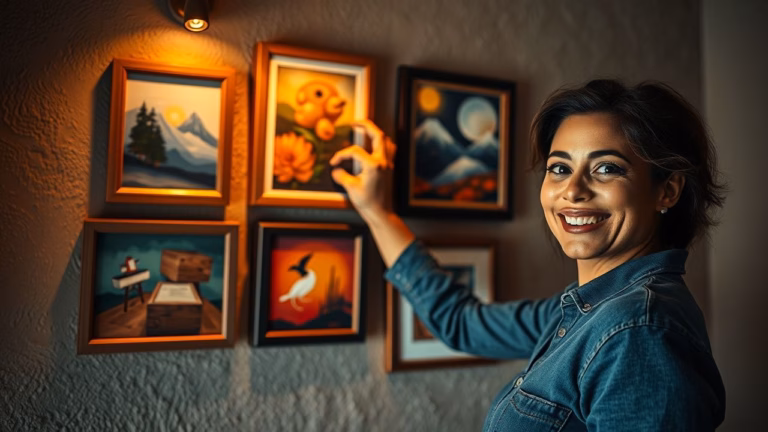38+ Ideias de Como Colocar Quadros na Parede