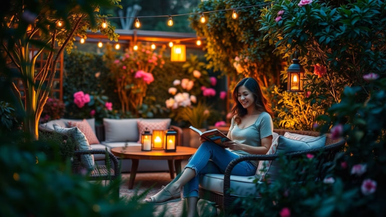Iluminação no jardim que transforma: Truques que só quem fez sabe!