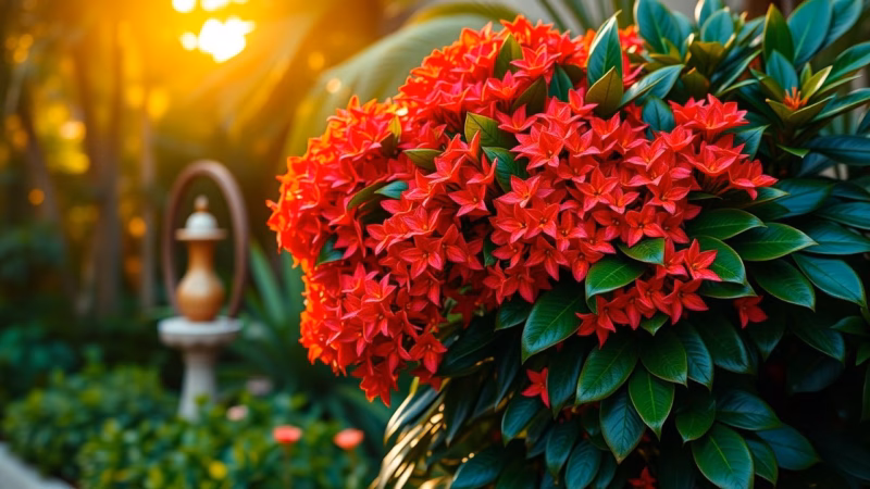 Como Cultivar E Decorar Com Ixora No Seu Jardim com 51+ Ideias
