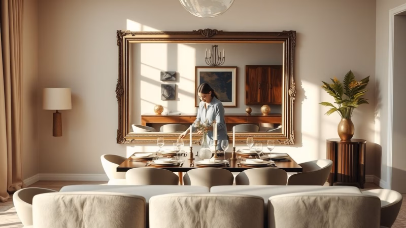 Espelho Para Sala De Jantar: Descubra Ideias Sofisticadas Para Transformar Seu Espaço