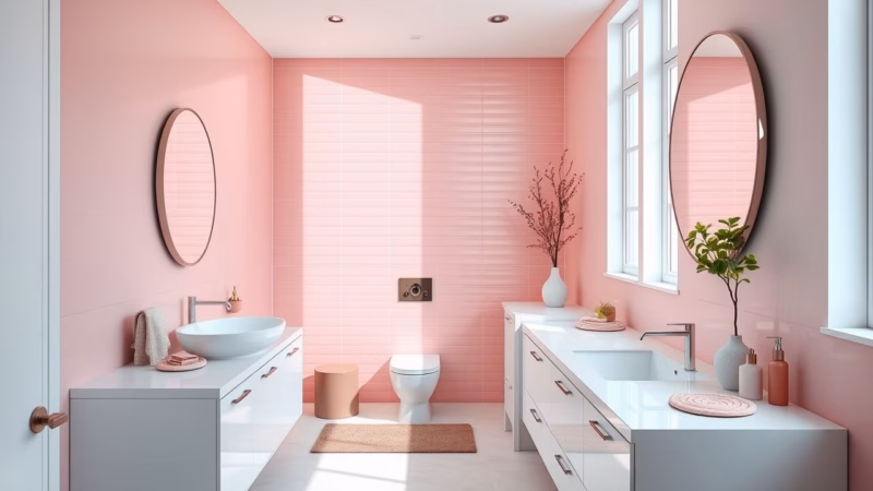 Decoração de Banheiro Rosa: Um toque de charme e personalidade