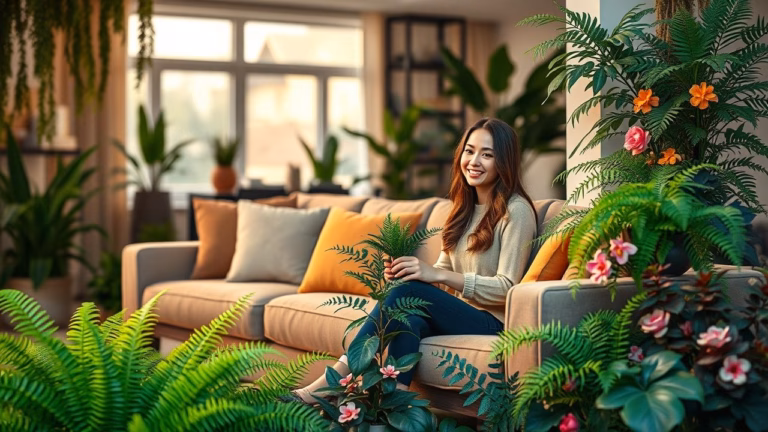 Plantas Artificiais na Sala: Realismo e Praticidade