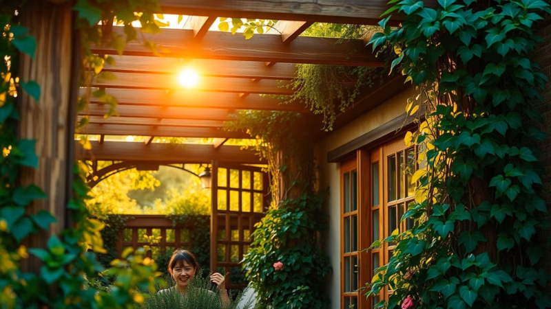 Pergolado de Madeira: 8 Plantas Para Cobrir