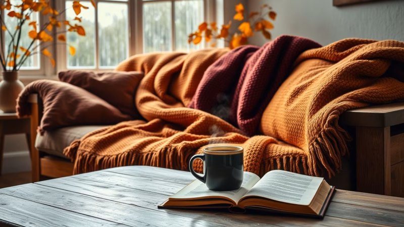 Decoração de Sala Para o Outono: Cores e Texturas