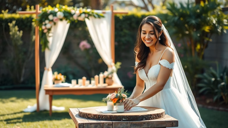 Como fazer uma decoração de casamento simples?