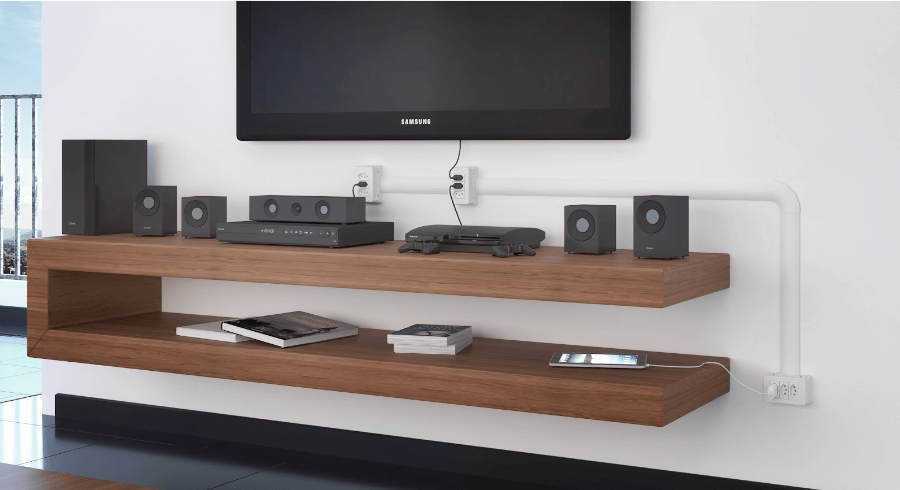 Canaletas para fios decorativa: 2 ...