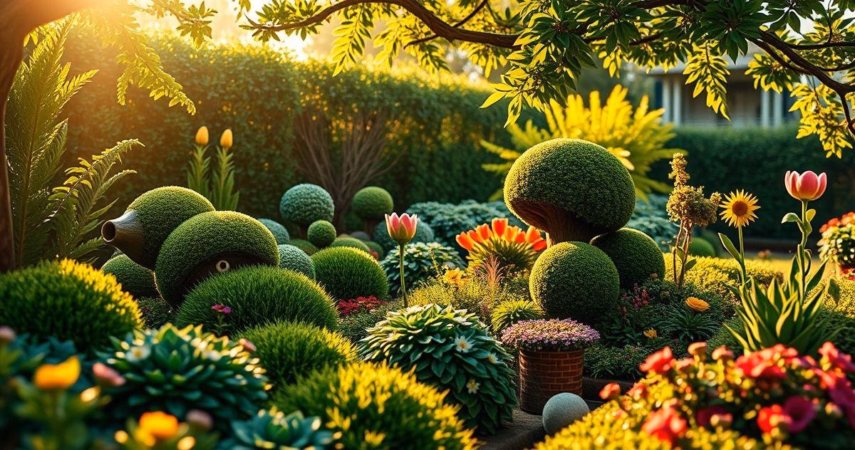 paisagismo com buchinhos
