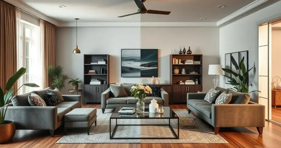 reforma de sala de estar antes e depois