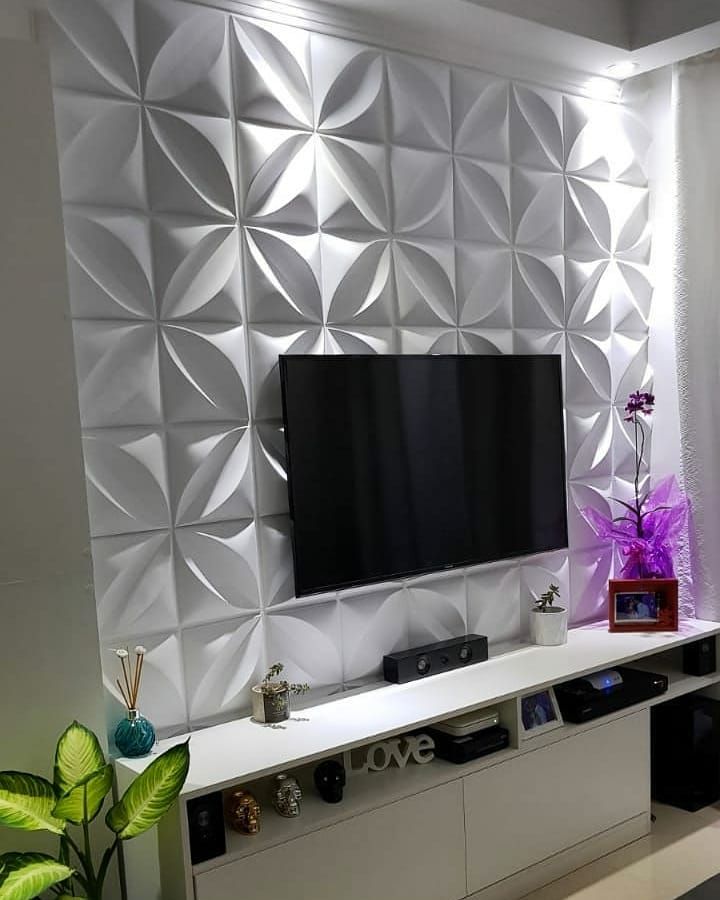 decoracao-de-sala-com-papel-de-parede-3d