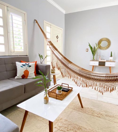 Decorar a sua Sala com Rede de Descanso