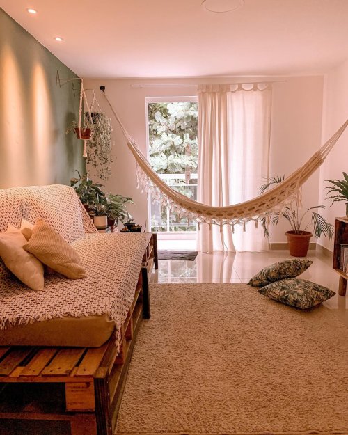 Decorar a sua Sala com Rede de Descanso