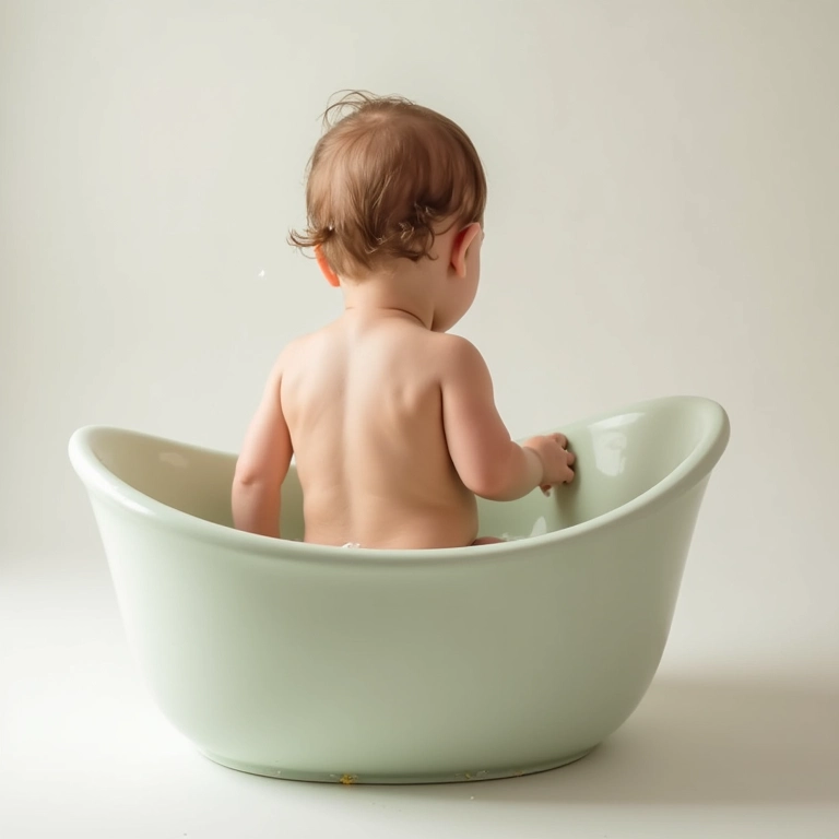 Banheira Burigotto Splash para bebês menores.