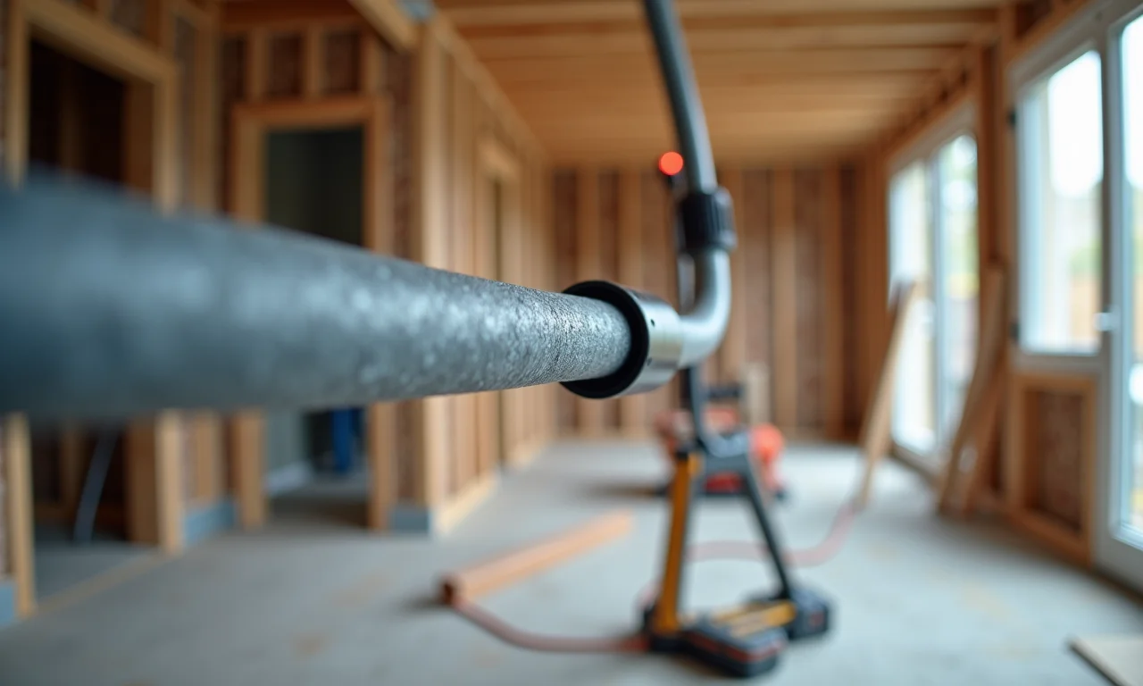 Cabo flexível instalado em área com movimento.