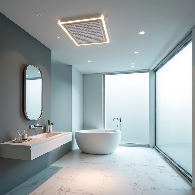 Chuveiro de teto quadrado Docol Heaven.