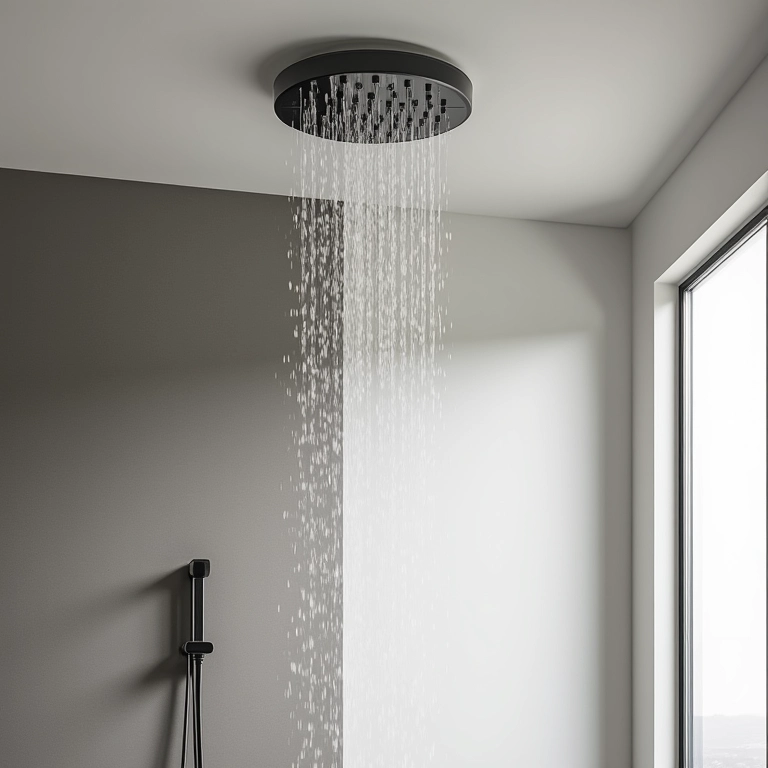 Chuveiro de teto redondo Lorenzetti Acqua Duo.
