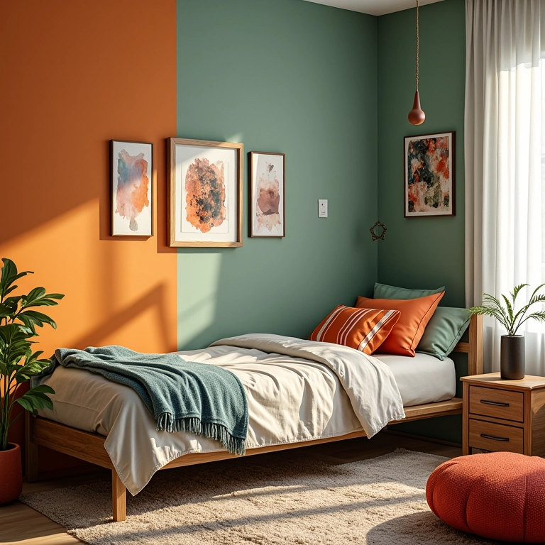 Cores que inspiram em quarto de adolescente com decoração brasileira.