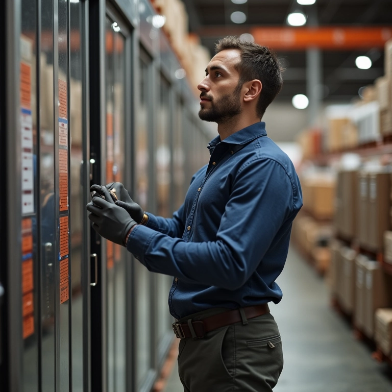 Custo inicial de porta de aço.