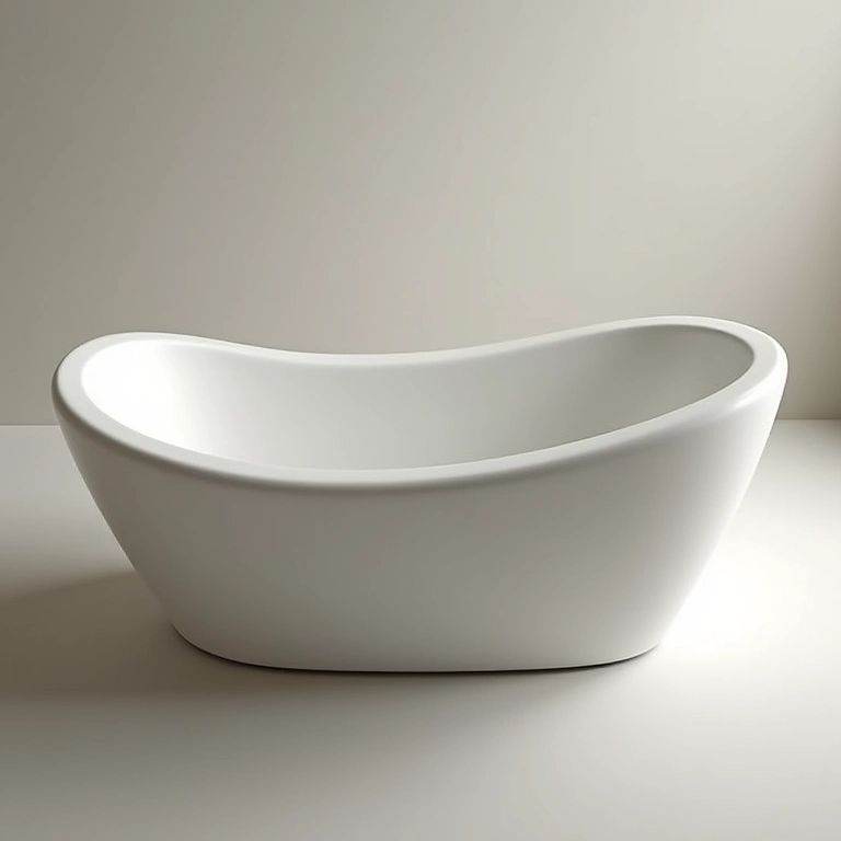 Design ergonômico da banheira Burigotto.