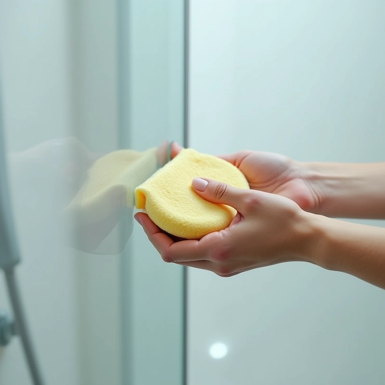 Detergente neutro para limpar box de vidro.