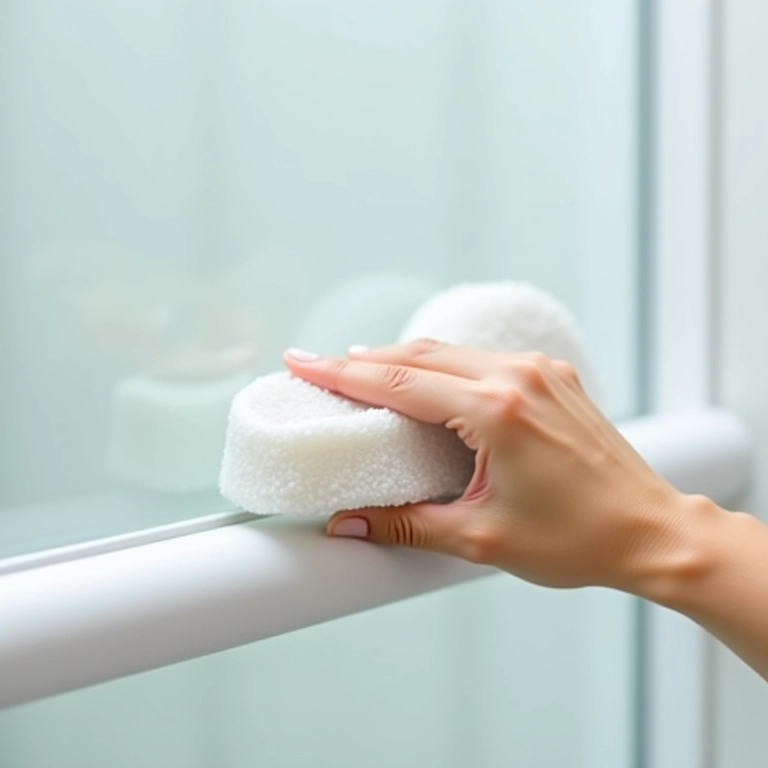 Detergente neutro para limpeza do box.