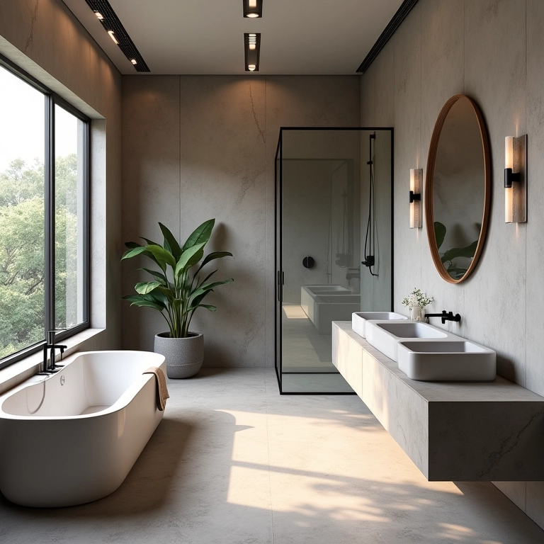 Dicas de especialista para decoração de banheiro com concreto.