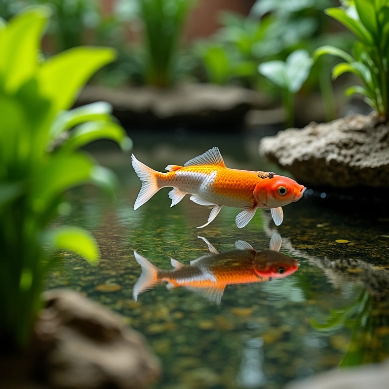 Esterilizador UV para prevenir o crescimento de algas em um tanque de peixes, água clara e plantas saudáveis.