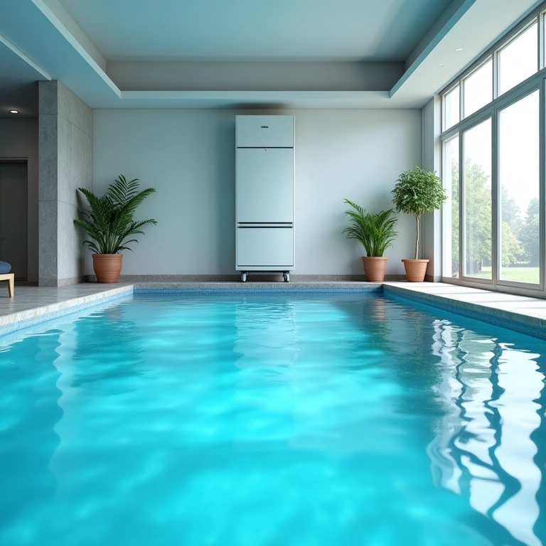 Evitando a umidade em piscinas cobertas.