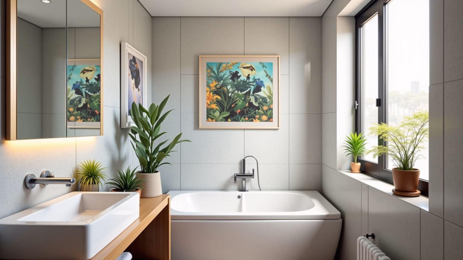 Reforma de banheiro pequeno com soluções inteligentes e design moderno.