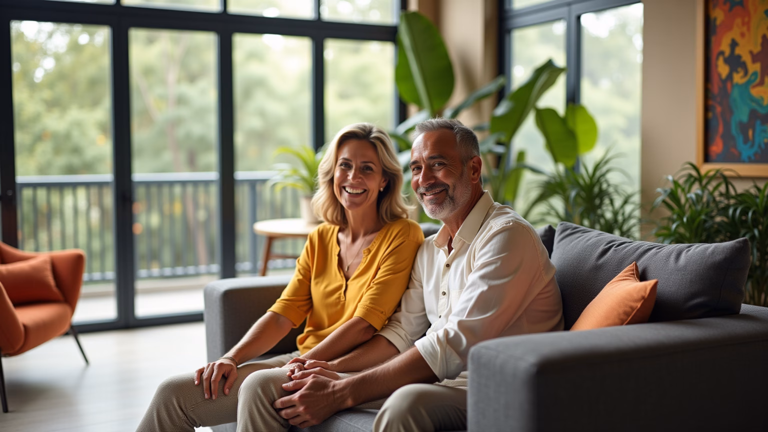 Sala com Pé Direito Duplo: 7 Dicas Para Decorar Um Espaço Ampliado e Elegante Sala de estar com pé direito duplo, decorada em estilo brasileiro vibrante.