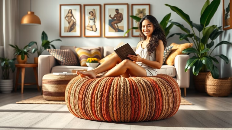 Puff para sala: um assento extra cheio de estilo