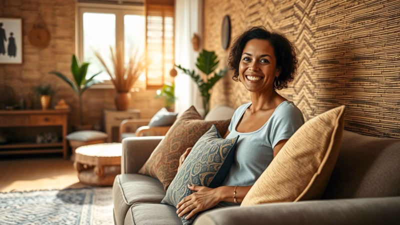 Revestimento de Palha Natural: Aconchego e Sofisticação