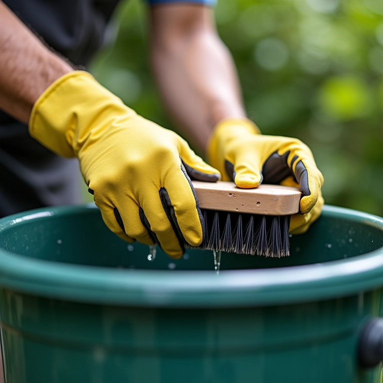 Frequência ideal para limpeza do captador de água da chuva.